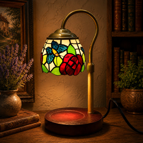 Tiffany style candle - tiffany, warmer