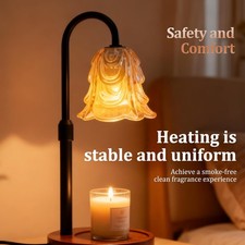 Flower Candle Warmer Lamp with