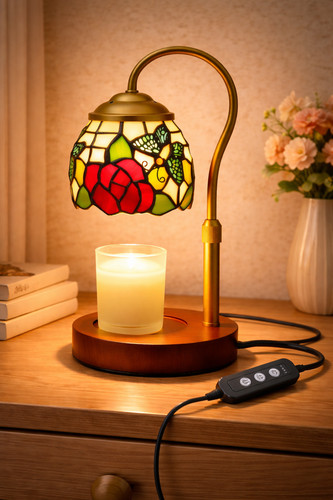Tiffany style butterfly - tiffany, candle